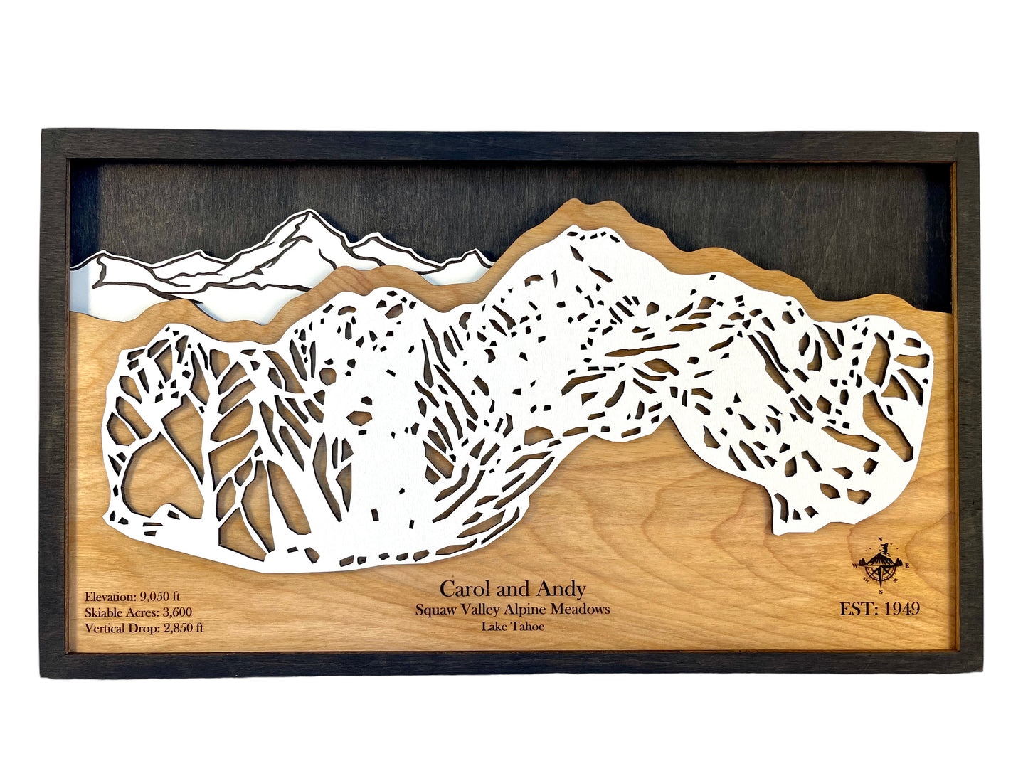 Custom Ski Trail Map