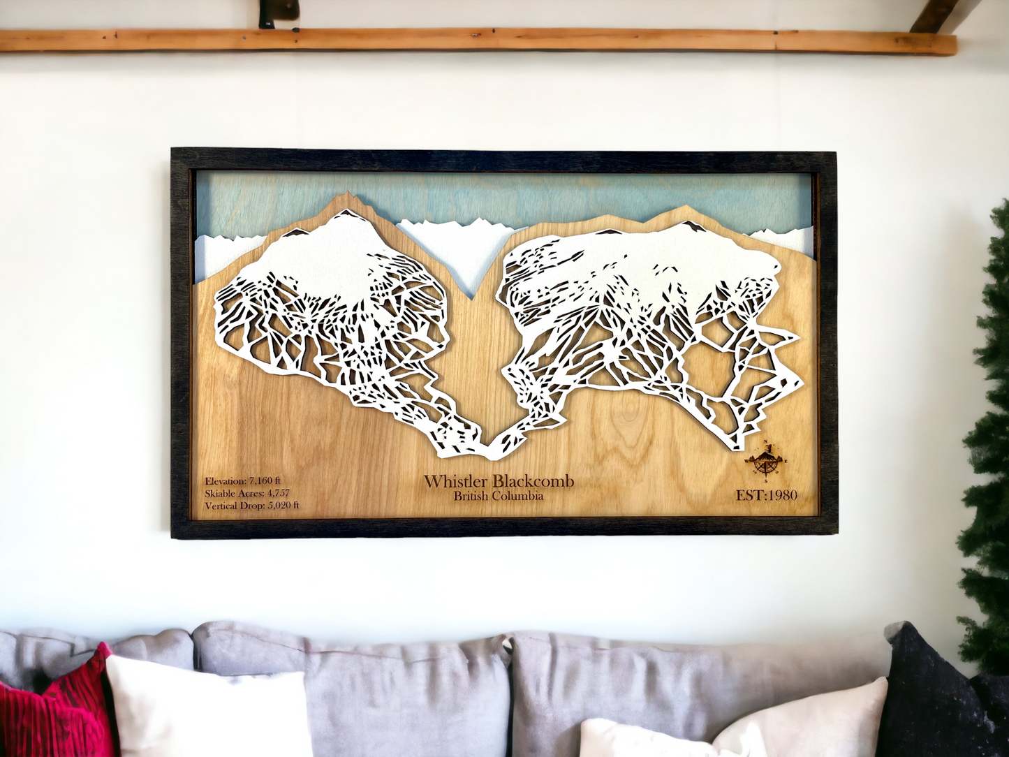 Custom Ski Trail Map