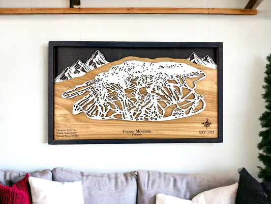 Copper Mountain Wooden Trail Map